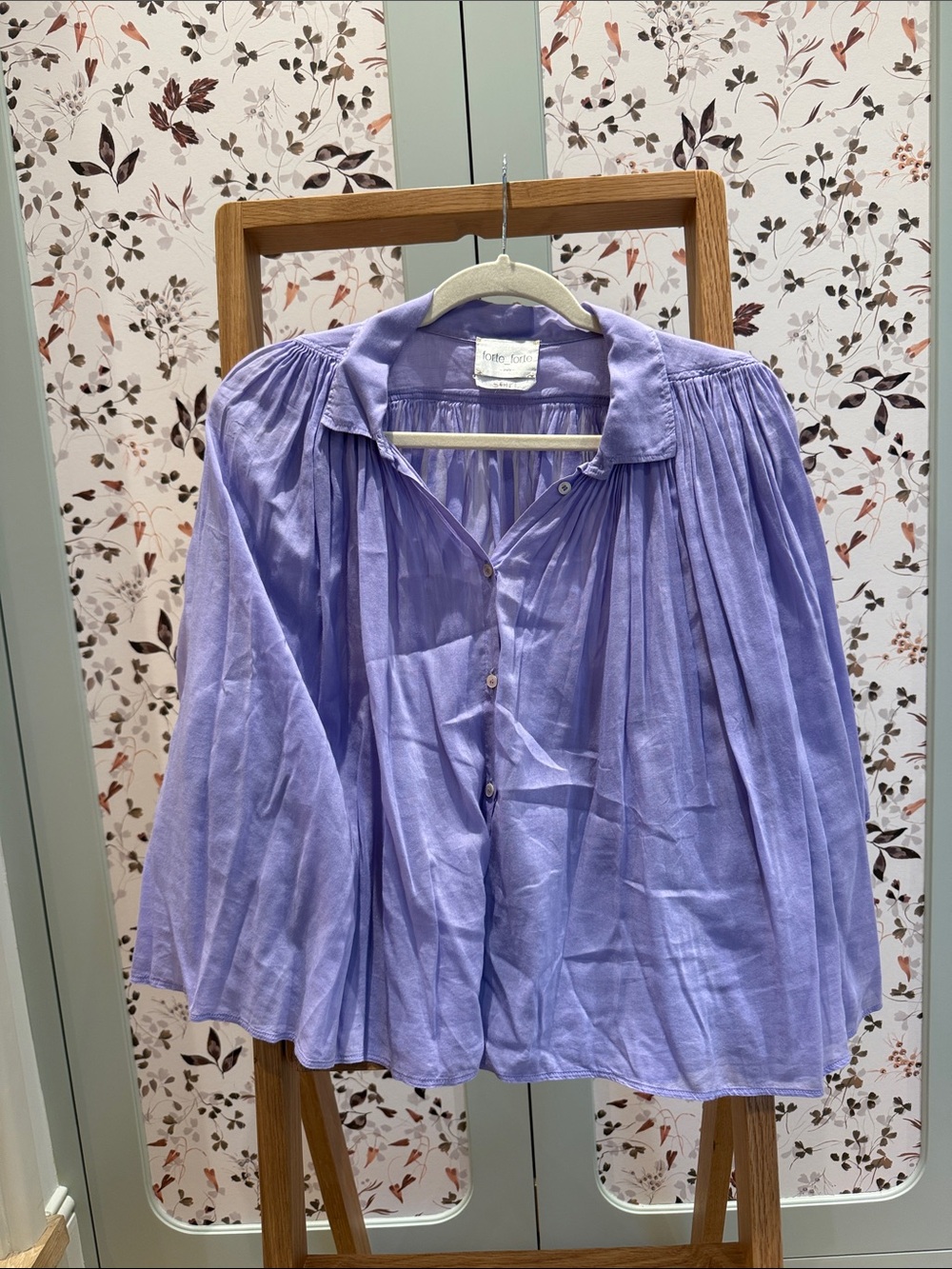 Forte Forte Lavender Button-Front Blouse